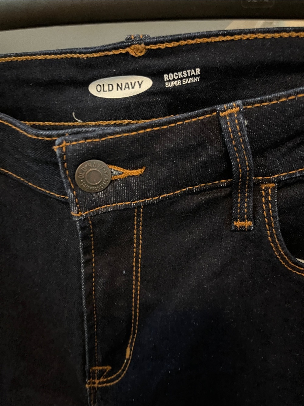 Old Navy Rockstar Super Skinny Dark Navy Jeans